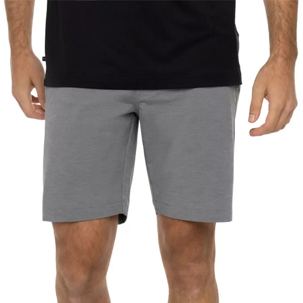TRAVIS MATHEW Tech Chino Shorts Gray Size 42 Bermuda Golf Shorts 8 in Inseam
